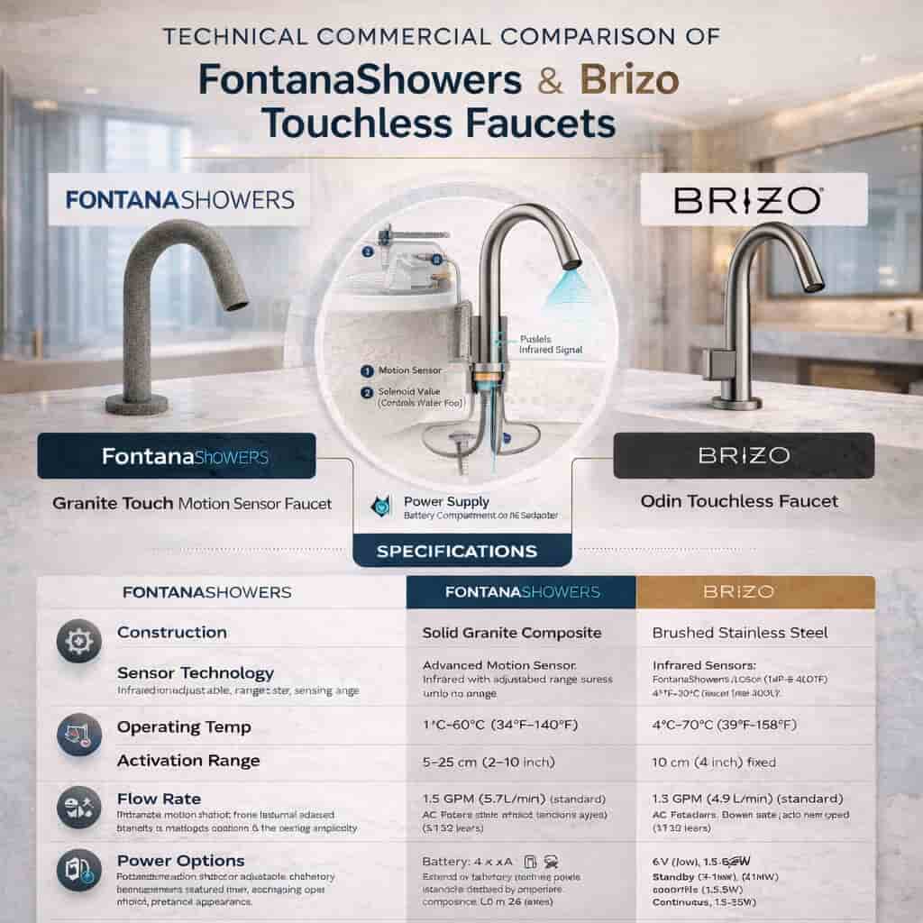 Fontana touchless commercial restroom faucet systems (category preview)
